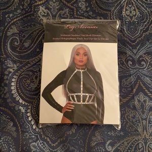 Silver body harness - Great for raves/festivals!